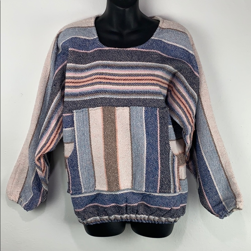 Molina Baja Bohemian Crew Neck Pullover Top